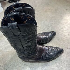 Aldo Black Cowboy Boots - vintage from 90s